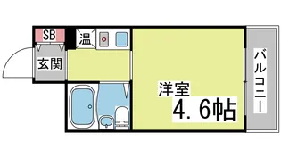 ライフピアモア六甲【2階】の間取り
