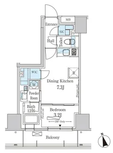 パークアクシス南青山七丁目【5階】の間取り