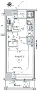 エストゥルース西横浜【5階】の間取り