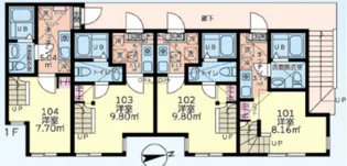 ブエナビスタ【1階】の間取り