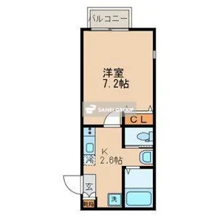 キャメル秋津V【2階】の間取り
