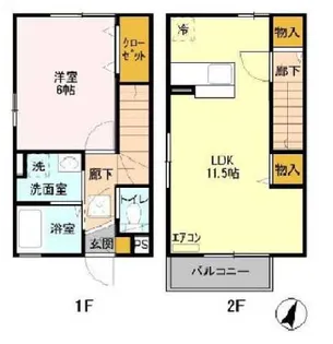 カメリアハウスの間取り