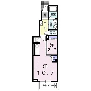エアリーヒル アン【1階】の間取り