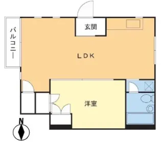 サントピヤマンション【1階】の間取り