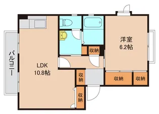 クレストコートD【1階】の間取り