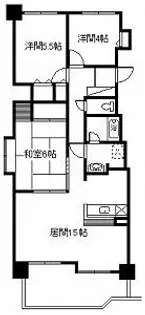 ライオンズガーデン旭川常盤公園1301【13階】の間取り