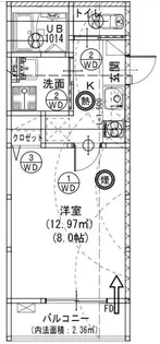 (仮)桜ヶ丘アパート【1階】の間取り