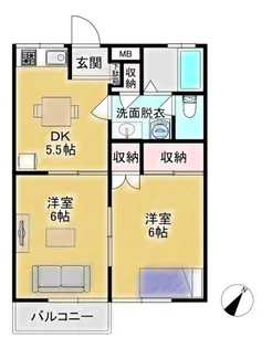 パークビュー壱番館【1階】の間取り