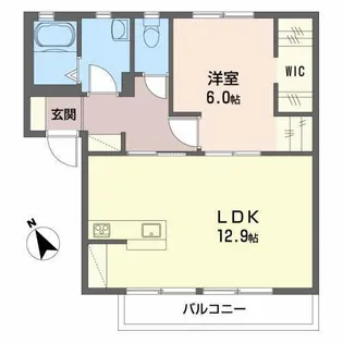 メゾンフローラB【1階】の間取り