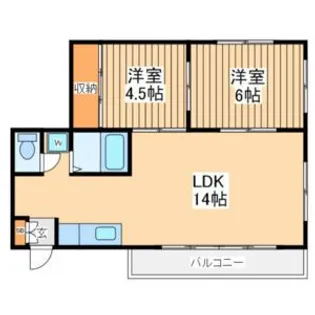 ピア相模原【2階】の間取り