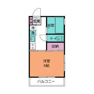 MハイツA【1階】の間取り