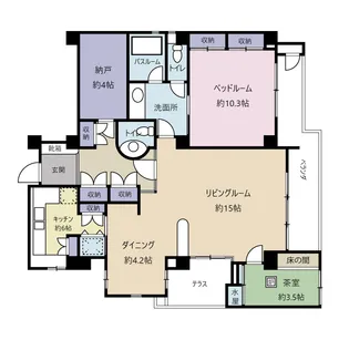 FLAT【1階】の間取り