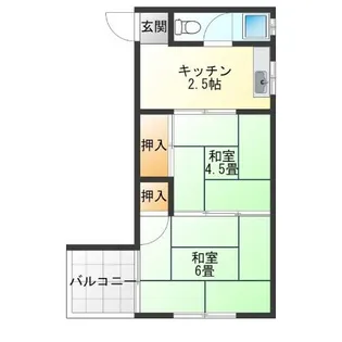 メゾン天下茶屋【2階】の間取り