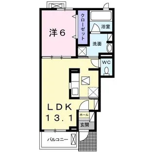 カモミール【1階】の間取り