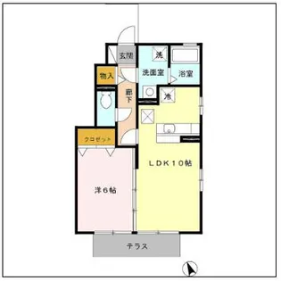 ドエル B【1階】の間取り