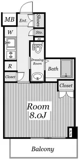 ガーラ渋谷常磐松【1階】の間取り