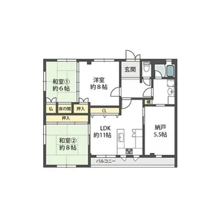 サイレンスハイム【3階】の間取り