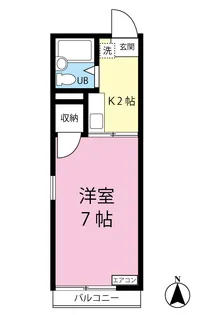 ビラ百合ヶ丘【2階】の間取り