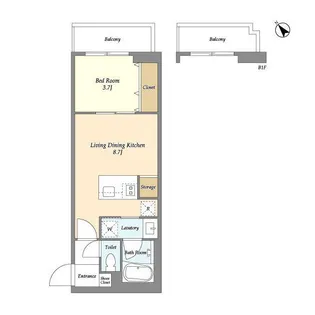 オープンブルーム和光の間取り