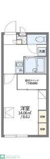 レオパレスルナシャインIV【1階】の間取り