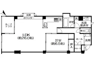 ロイヤルヴィラ熱海H棟【4階】の間取り