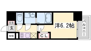 エスリード神戸グランドール【3階】の間取り