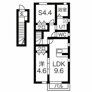 ソワサントゥカンズ【2階】の間取り