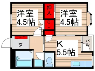 テラスルート16【3階】の間取り