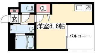 CITY SPIRE 名古屋大須【5階】の間取り