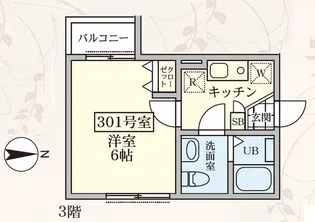 グランツ菊名【3階】の間取り