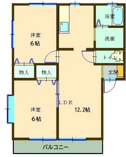 アルペンヒルD【2階】の間取り