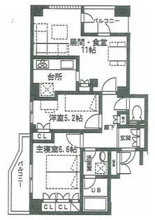 サンピエス池袋【11階】の間取り