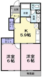 エトワール【1階】の間取り