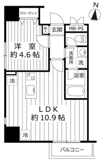 ヒルズコート本郷【2階】の間取り