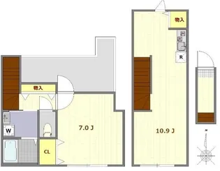 ミモザ哲学堂【3階】の間取り