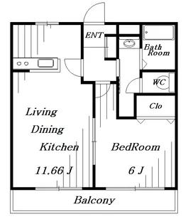 West Hill II【1階】の間取り
