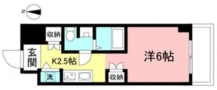 グランドール和泉【4階】の間取り
