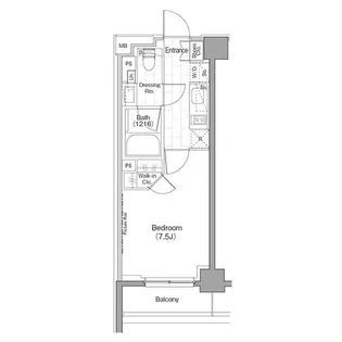 ザ・パークハビオ新宿【4階】の間取り