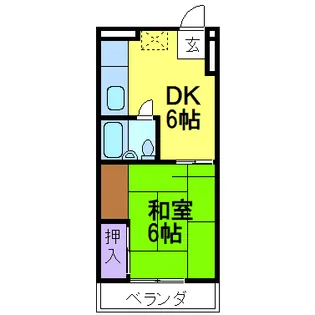 カヌマヒルズ【2階】の間取り