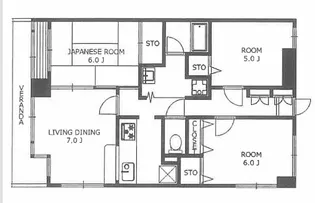 アクアマリン希望ヶ丘B棟【5階】の間取り