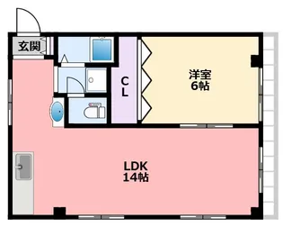 アバンティ甲子園【3階】の間取り