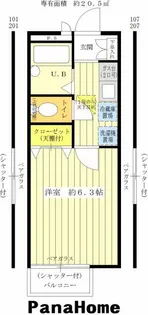ウィズT.R祖師谷【2階】の間取り