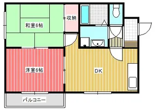 ニューハイツ【2階】の間取り
