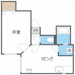 ルーベンス平岸【2階】の間取り