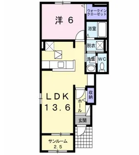 エヌレジデンスV【1階】の間取り