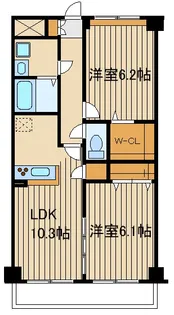 シック赤塚【2階】の間取り