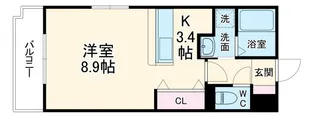 グランジャルダン【3階】の間取り