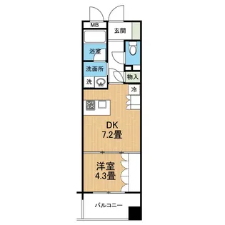 サンロージュ水前寺公園【4階】の間取り