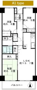 ジュネス【5階】の間取り