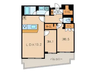カーサフェリス武蔵小山【4階】の間取り